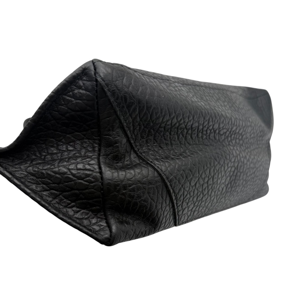 Ampersand As Apostrophe LeatherHalf Tote in Black Buffalo $538 - Picture 7 of 8
